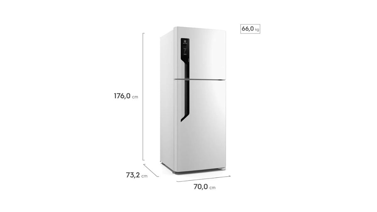 Dimensões da geladeira Electrolux TF70 431L